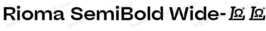 Rioma SemiBold Wide字体转换